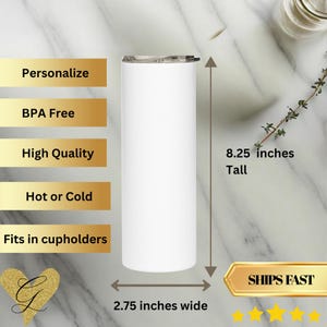 Personalized Summer flower disgn Stanley like insulated thermos 20 oz Dark Floral skinny Tumbler thermos for vacation or gift image 4