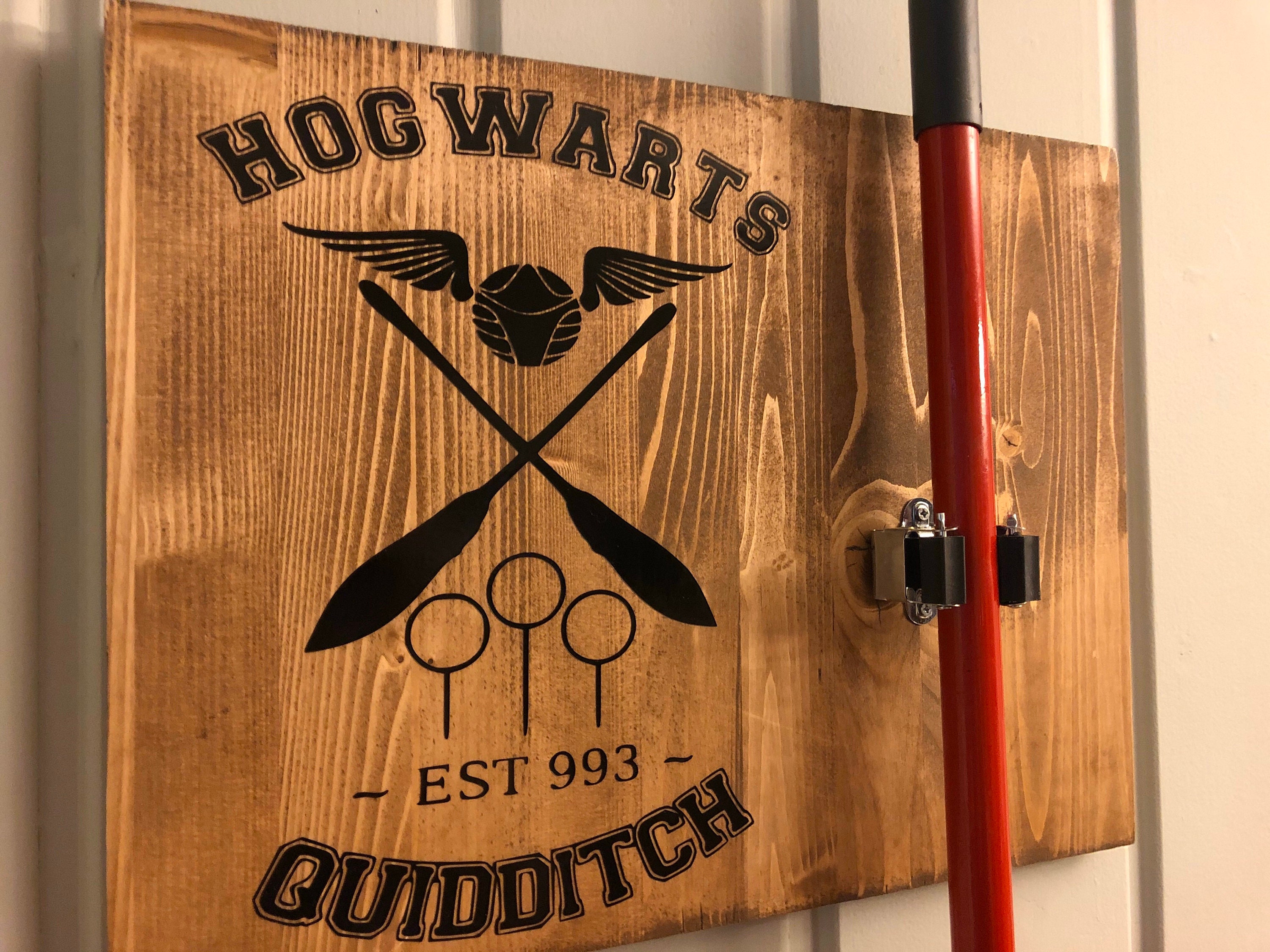 Harry Potter Inspired Quidditch Broom Holder Holds All Etsy