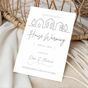 Editable Housewarming Invitation Template: New Home Party (Digital Download)