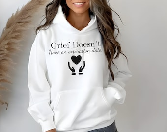 Trauer und Herzschmerz Unterstützung Unisex Kapuzen-Sweatshirt: Sympathie und Heilung Bekleidung, Geschenk für Freunde