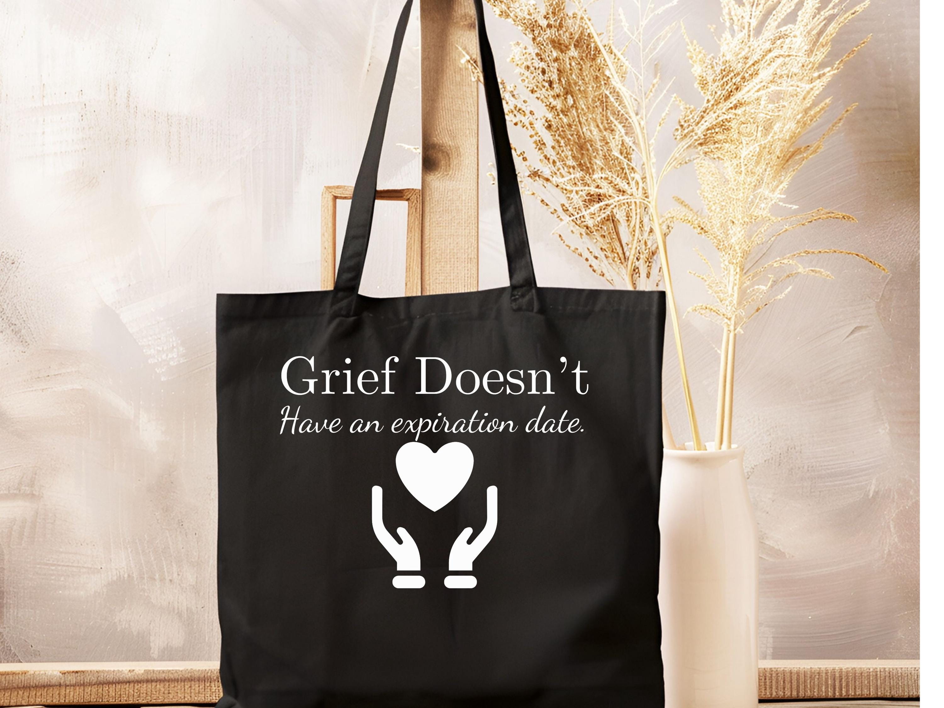 Grief Support Canvas Totebag: Motivational Comfort Tote 