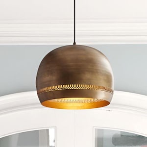 Brass Dome Pendant Lamp Brass Oxide Lamp, Brass Dome Pendant Light Moroccan Pendant Lamp-Dome Brass Light
