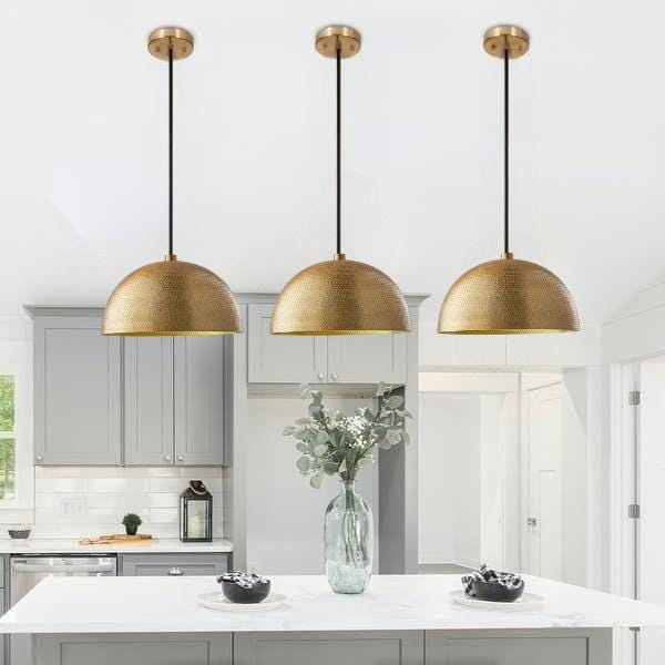 Antique brass gold dome pendant - Etsy 日本