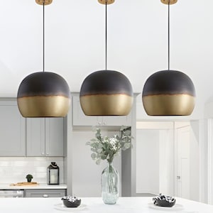 set of 3 Antique Brushed Brass Dome Light Fixtures Handmade Hanging Lamp Ceiling Light Solid Brass Dome Oxide Moroccan Lamp