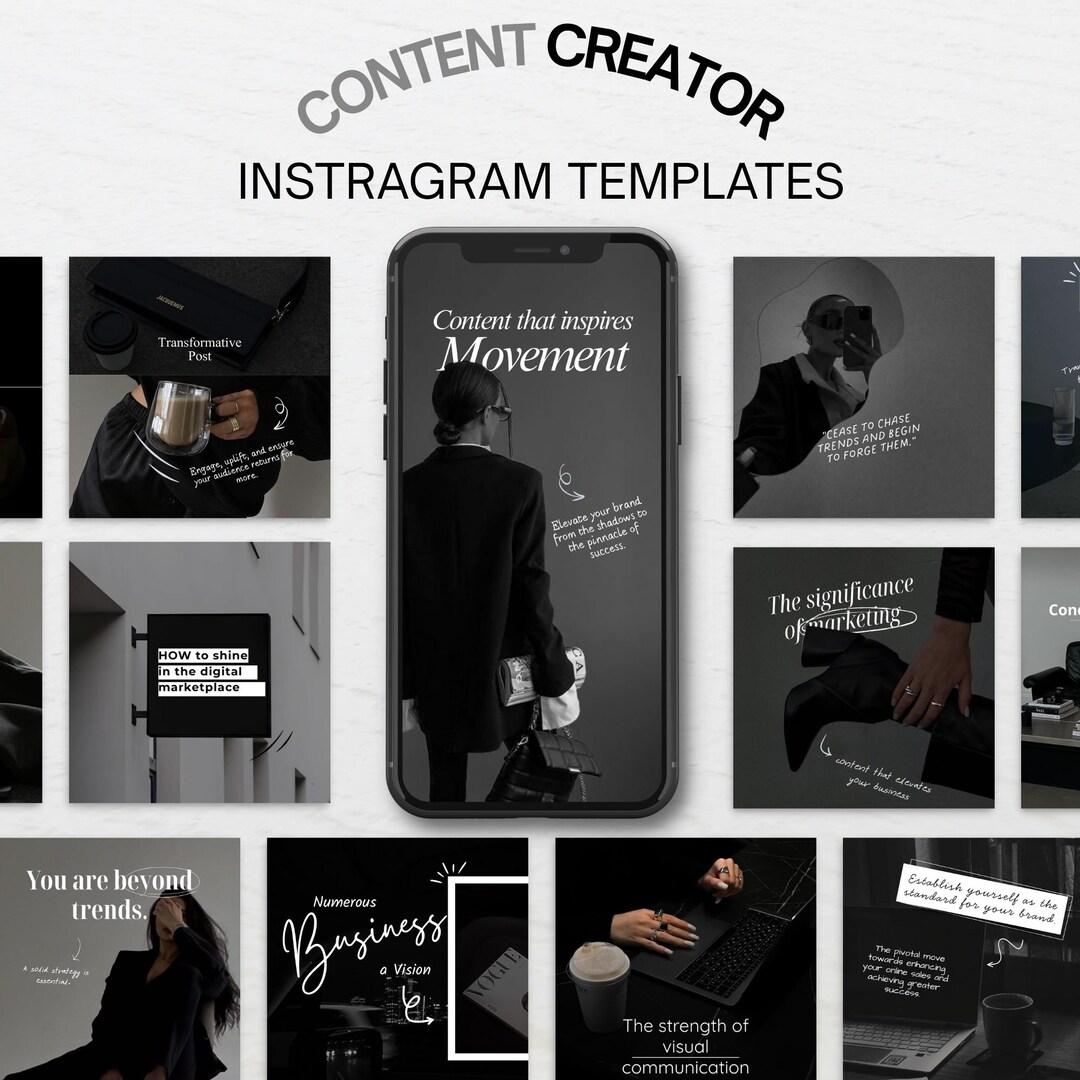 Aesthetic Canva Instagram Editable Templates for Content Creators UGC ...
