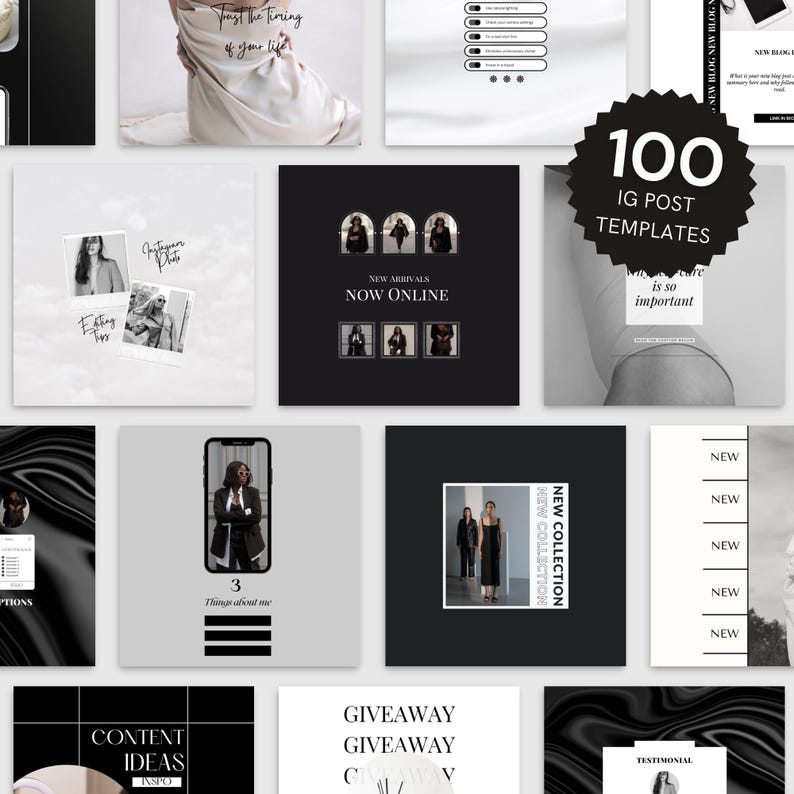 Editable Canva Instagram Templates Small Business Templates Social ...