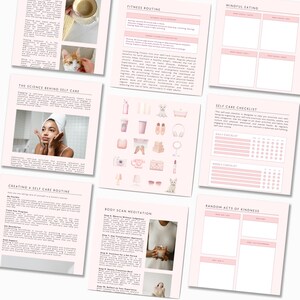 Self Care Workbook Canva Template Self Care Canva Planner Coaching ...