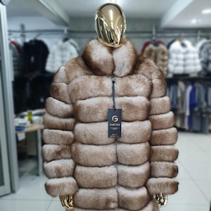6-in-1 Convertible Real Fox Fur Jacket – Detachable & Versatile Winter Coat – Luxury Natural Fur for Women – Elegant Gift Idea - Best of You