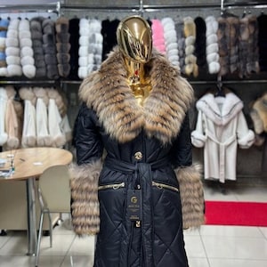 Waterproof Fox Fur Overcoat: Authentic FurEverFox Jacket