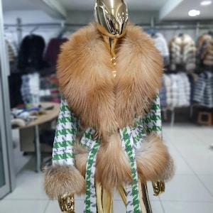 Cashmere Coat with Argentina Fox Fur Trim