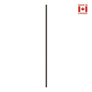 Plain Iron Baluster | 1/2" Round Solid | Oil Rubbed Bronze