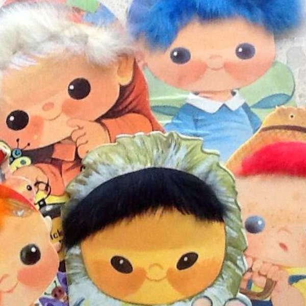 Libri di foto vintage Set - capelli colorati personaggi