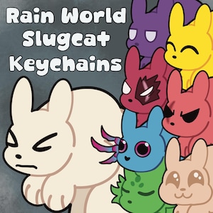 Rain World Slugcat Keychain / Phone Charm