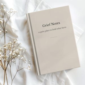 The Grief Journal, Hardcover Journal for Reflection, Healing, Writing Therapy, Self-Care, Mental Health