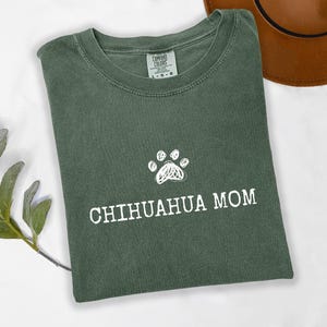 Chihuahua Mom T-Shirt, Cute Dog Mom Shirt, Funny Chihuahua Lover Tee, Pet Parent Gift for Women, Comfort Colors Rescue Dog Top