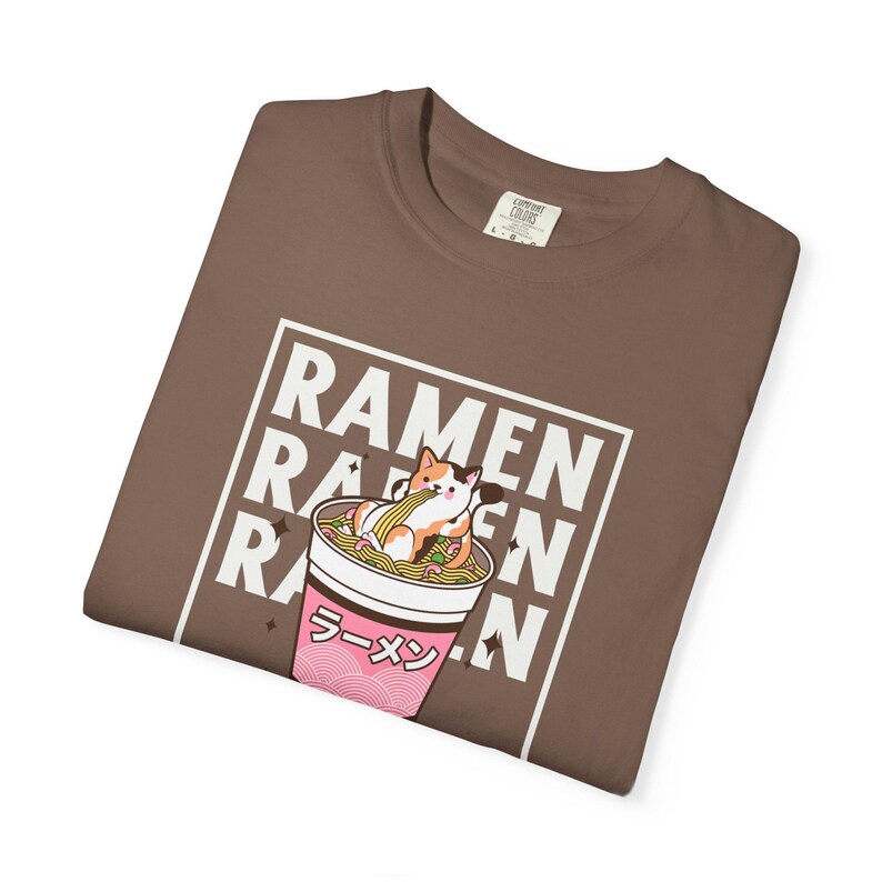 Kawaii Cat Ramen Shirt: Japanese Anime Graphic Tee - Etsy