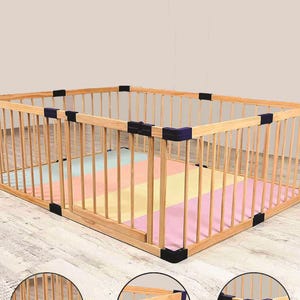 Play pen toddler, Baby playpen, Wooden Baby Play Fence, Play Yards, Baby Activity Center