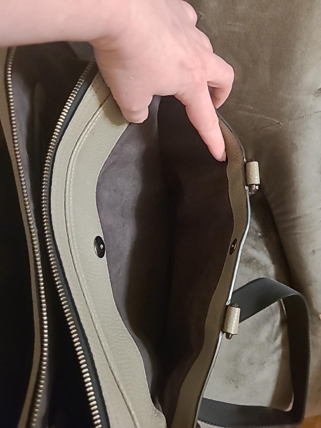 Coach Computer Metropolitan Large Brief Bag Pebbled Leather Finish