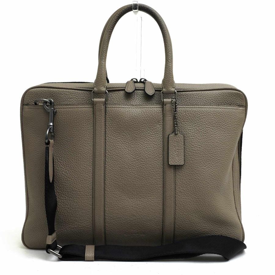 Coach Computer Metropolitan Large Brief Bag Pebbled Leather Finish