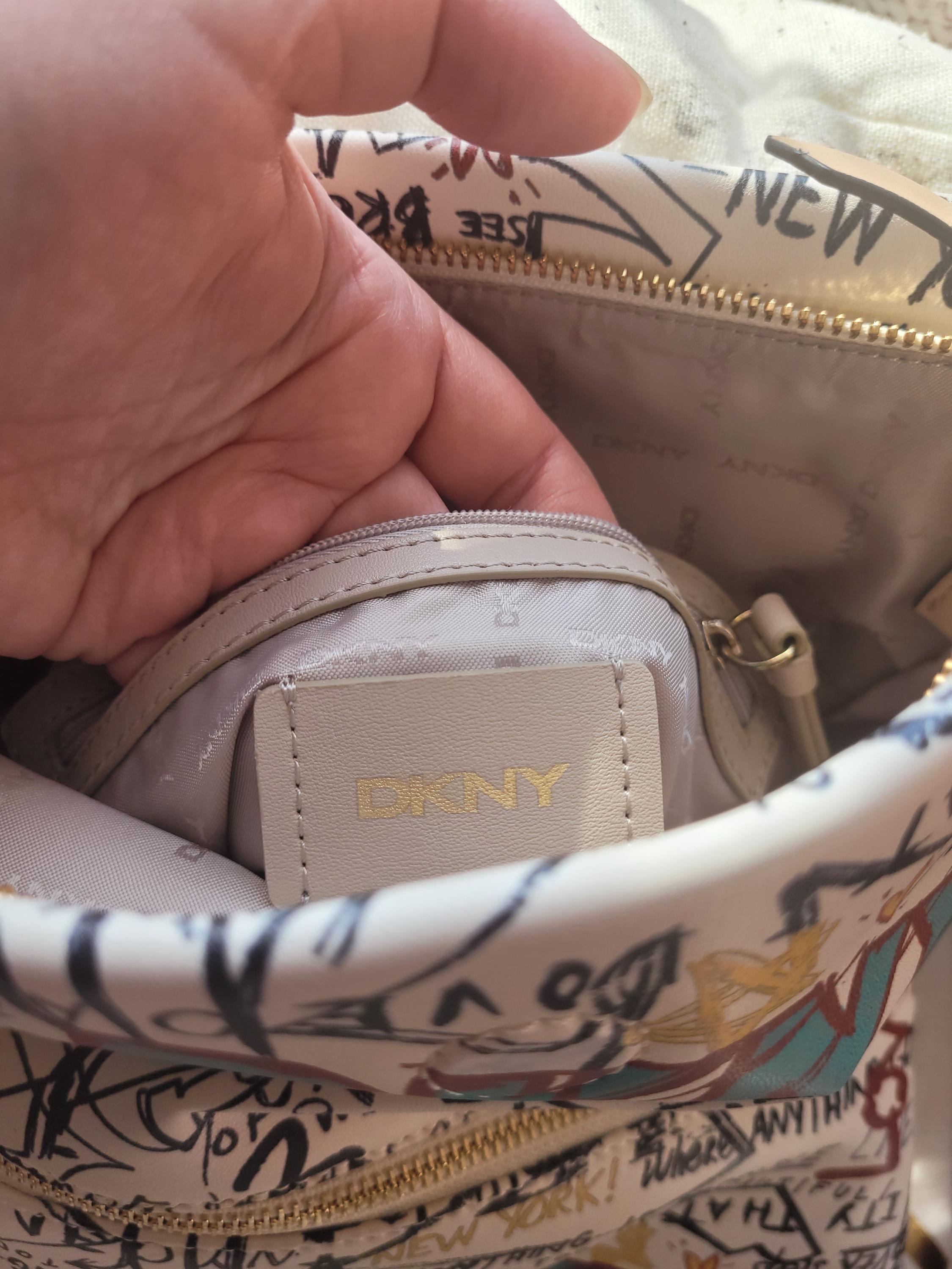 DKNY TILLY Graffiti Fold‎ Over Multicolor Urban NYC Backpack Tote Purse FLAWED DKNY TILLY Graffiti Fold Over Multicolor Urban NYC Backpack  main image 2