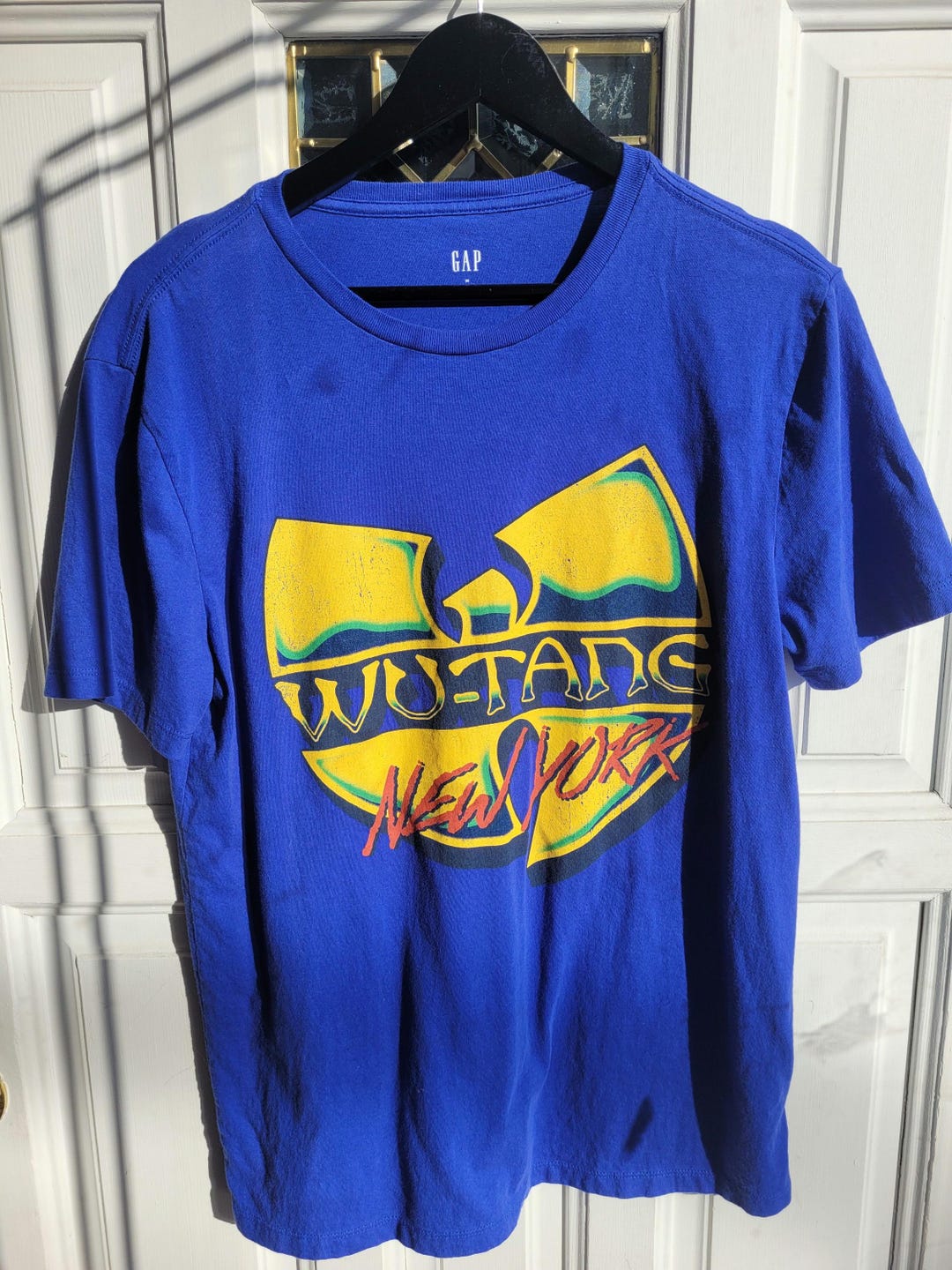 Wu-tang Wutang Gang New York T Shirt Blue Cotton Gap Rap Graphic