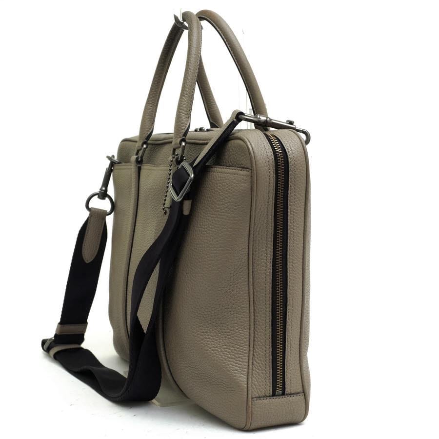 Coach Computer Metropolitan Large Brief Bag Pebbled Leather Finish
