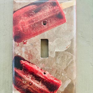 Handmade Popsicle Lightswitch Cover