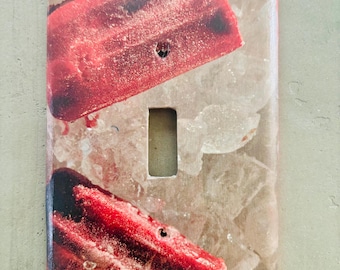 Handgefertigte Popsicle Lichtschalter Abdeckung