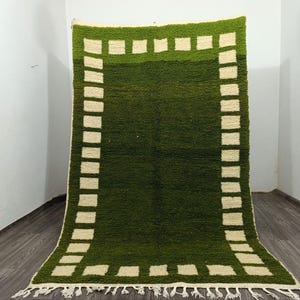 moroccan rug piCustom Green rug - Moroccan rug Green -Handmade rug - Moroccan berber rug - Beni ourain rug - Morocco rug - Moroccan area rug