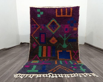 Handmade Beni Ourain Moroccan Rug: Soft Wool Berber Carpet