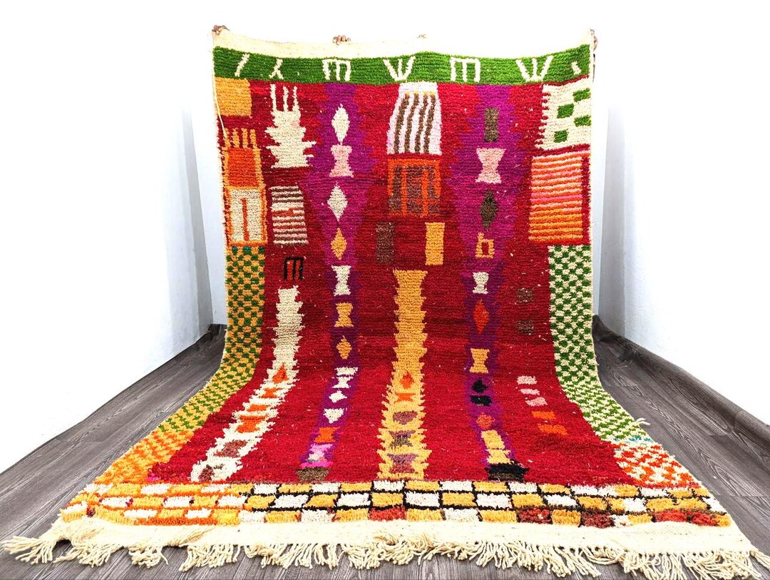 Gorgeous Beni Ourain Rug, Modern Rug, Hand Woven Rug, Azilal Berber ...
