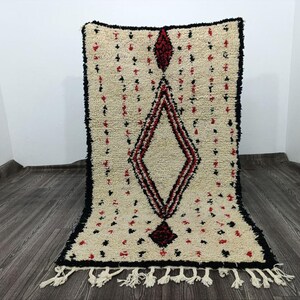 Amazing Multicolored Rug - Custom Fabulous Boujaad Rug, Abstract Multicolored Carpet,Gorgeous red Moroccan Rug,Amazing Multicolored Rug,