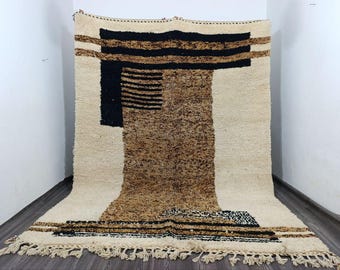 Handmade Beni Ourain Moroccan Rug: Authentic Berber Wool Carpet