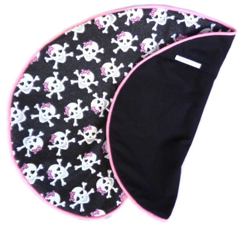 Baby Girl Boppy Pillow Slipcover Girly Skulls Nursing Pillow Etsy