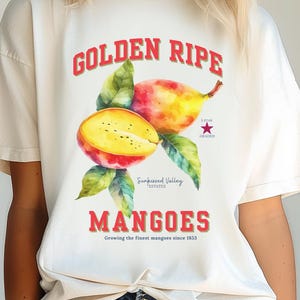 Vintage Vibe Mango T-Shirt: Sunkissed Valley Retro Comfort Colors Tee