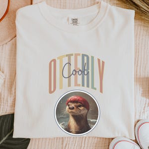 Comfort collars shirt, Animal Gift Shirt, Otter Clothes, Cute Funny Shirt, Otter Gift, Funny Otter Shirt, otterly cool, graphic t-shirt