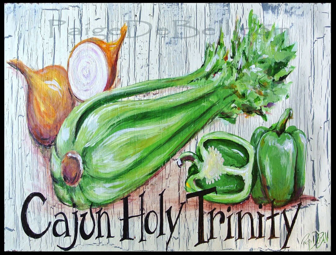 CAJUN HOLY TRINITY 11 X14 Print of My Original Etsy
