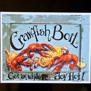 CRAWFISH BOIL 11 X14 Print of My Original Painting by New Orleans ...