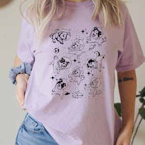 Hunde im Weltraum Shirt, Ästhetisches Vintage Hundeshirt, Retro Hundeshirt, Space Dogs Shirt, Galaxy Shirt, Oversized Shirt, Lustiges Geschenk für Hundeliebhaber Bild 6