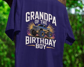 Abuelo del cumpleañero Monster Truck PNG (Descarga digital)