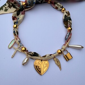 scarf charm necklace