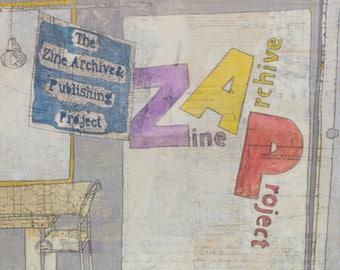 Zine Archive Publishing Project - Z.A.P.P. - The Capitol Hill I Remember - Fine Art Print of Original Painting by Janet Nechama Miller