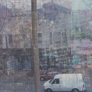 View from Simon's Window - The Capitol Hill I Remember - Fine Art Print of Original Mixed-Media Art Piece by Janet Nechama Miller