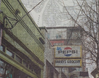 Blank Greeting Card - Art Print - Harry's Grocery - The Capitol Hill I Remember