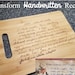 Handwritten Recipe - Turn a Loved One's or Favorite Recipe into a Custom Engraved Bamboo Cutting Board