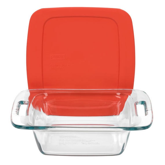 Monogram Square Baking Dish. 8x8 Pyrex Free Lid 