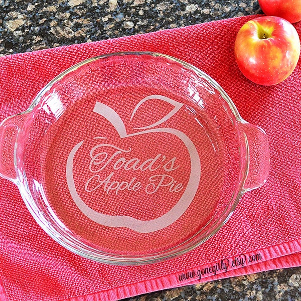 Pie Plate Etching Etsy