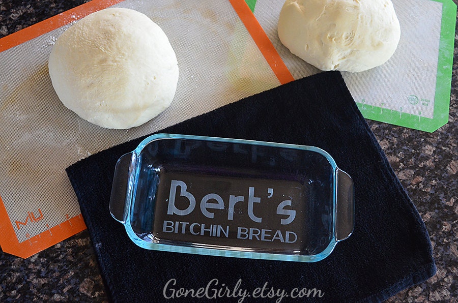 Transform Loaf HANDWRITTEN RECIPE into an engraved Bread Pan Pyrex