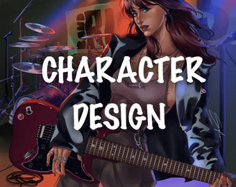 Custom Character Illustration: Fantasy Art Portrait, Personalized OC Commission