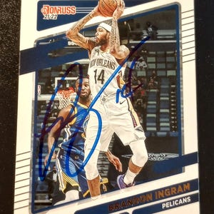 Brandon Ingram Autographed 2021 Panini Donruss Basketball Card (COA)